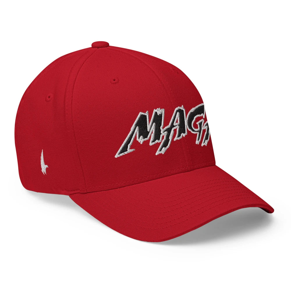 Macho MAGA 2.0 Fitted Hat - Red/Black - Loyalty Vibes