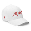 Macho MAGA 2.0 Fitted Hat Whiteout Red - Loyalty Vibes