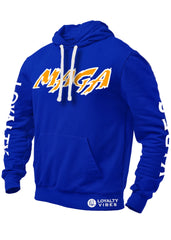 Macho MAGA 2.0 Hoodie Blue Tangerine - Loyalty Vibes