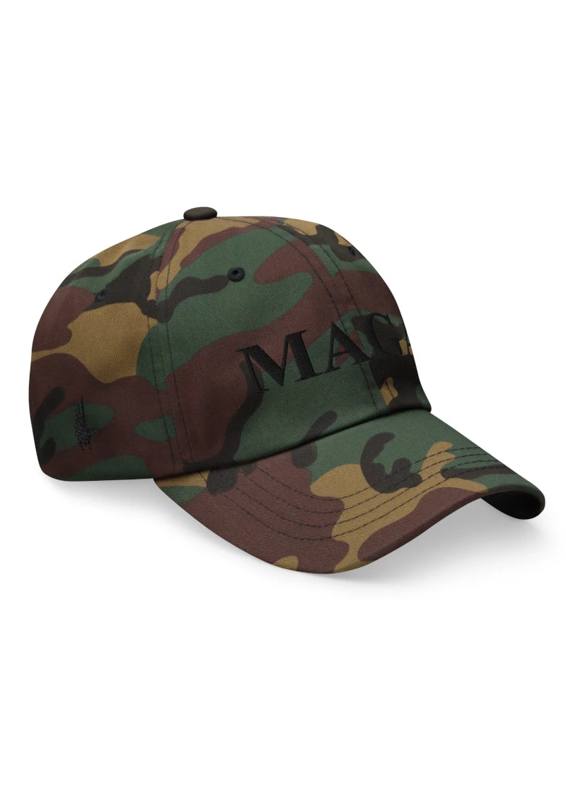 MAGA Dad Hat Camo Green Black OS - Loyalty Vibes