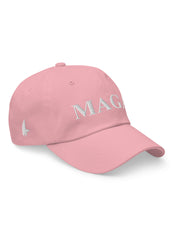 MAGA Dad Hat Pink White OS - Loyalty Vibes