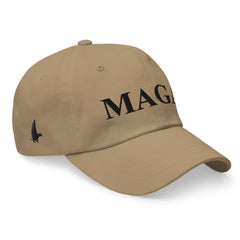 MAGA Dad Hat Sandstone Black OS - Loyalty Vibes