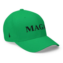 MAGA Fitted Hat Green Black - Loyalty Vibes