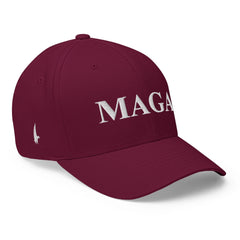 MAGA Fitted Hat Maroon - Loyalty Vibes