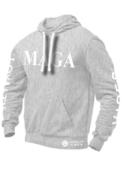 MAGA Hoodie - Heather Grey - Loyalty Vibes