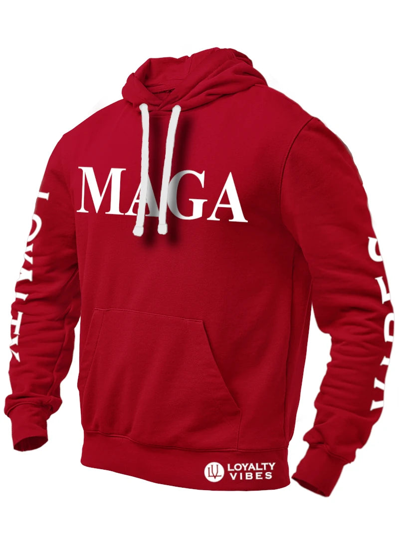 MAGA Hoodie - Maroon - Loyalty Vibes