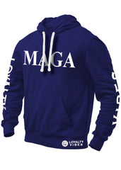 MAGA Hoodie - Navy Blue - Loyalty Vibes