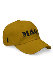 Loyalty Vibes Mega MAGA Hat Urban Gold Black One size - Loyalty Vibes