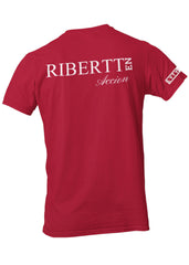 Men's Custom T-Shirt Maroon Front Back - Loyalty Vibes