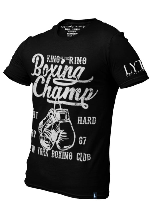 New York Boxing T-Shirt Black - Loyalty Vibes