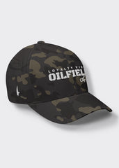 Oilfield AF Fitted Hat - Black Camo - Loyalty Vibes