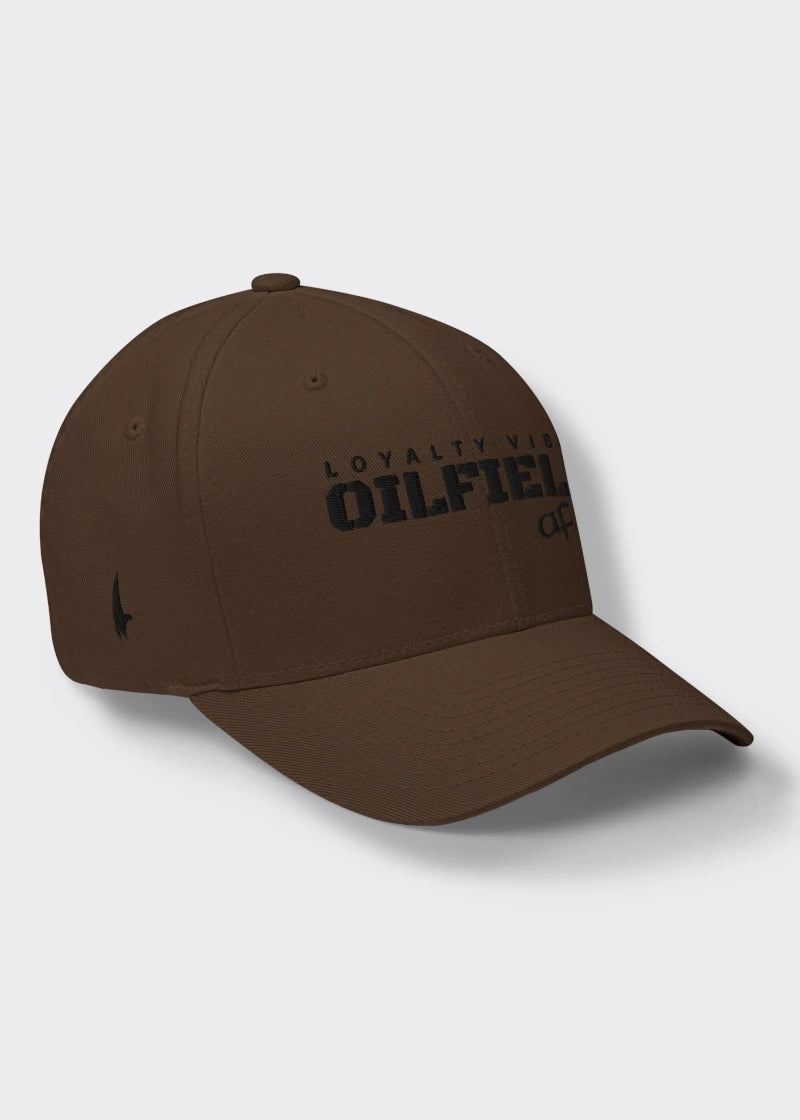 Oilfield AF Fitted Hat - Brown/Black - Loyalty Vibes