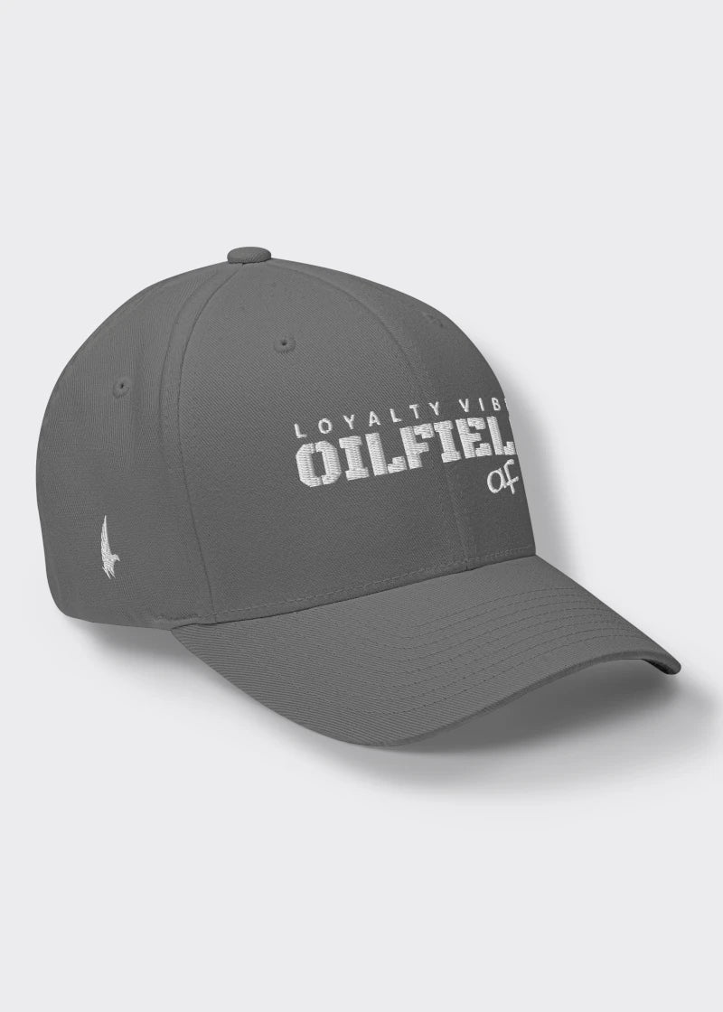 Oilfield AF Fitted Hat - Grey - Loyalty Vibes