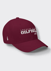 Oilfield AF Fitted Hat - Maroon - Loyalty Vibes