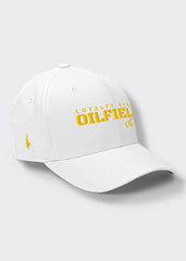 Oilfield AF Fitted Hat - White/Gold - Loyalty Vibes