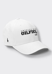 Oilfield AF Fitted Hat - White - Loyalty Vibes