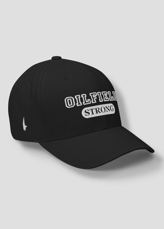 Oilfield Strong Fitted Hat - Black - Loyalty Vibes