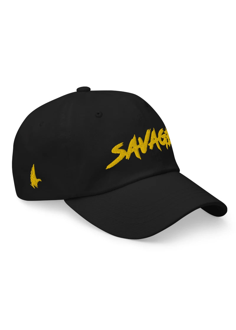 Loyalty Vibes Savage Hat Black Yellow One size - Loyalty Vibes