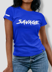 Savage Tee Blue - Loyalty Vibes