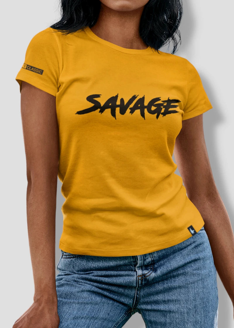 Savage Tee Gold - Loyalty Vibes