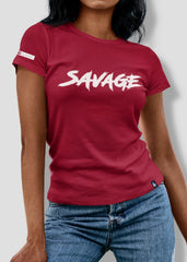 Savage Tee Maroon - Loyalty Vibes