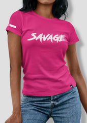 Savage Tee Pink - Loyalty Vibes