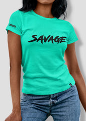 Savage Tee Teal - Loyalty Vibes