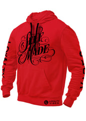 Self Made Hoodie Red Black - Loyalty Vibes