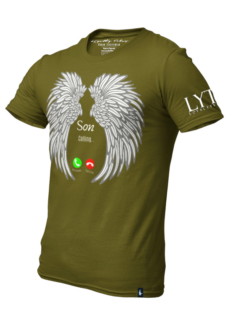 Son Calling Memorial T-Shirt Military Green - Loyalty Vibes