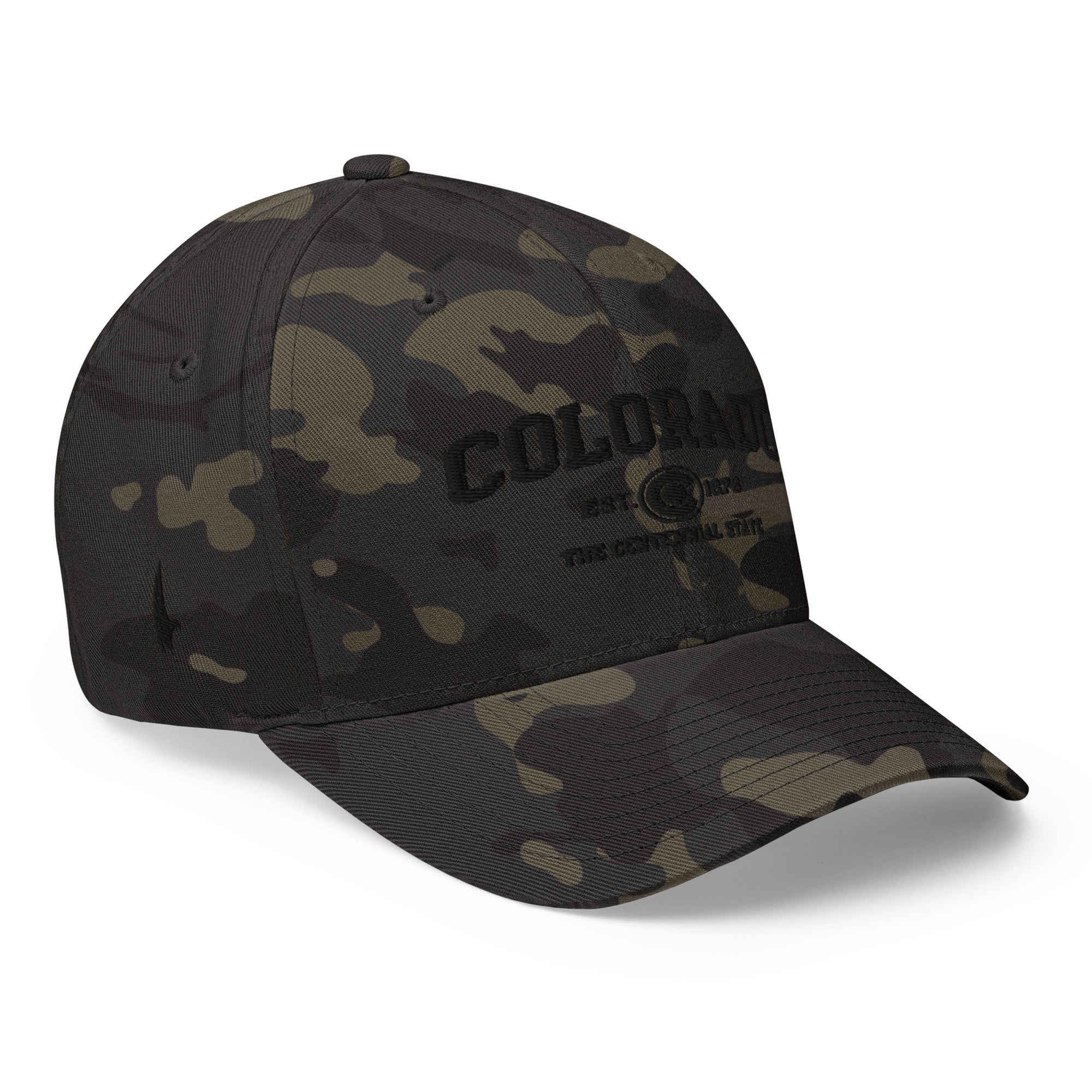 Sportswear Colorado Fitted Hat Black Camo Black - Loyalty Vibes