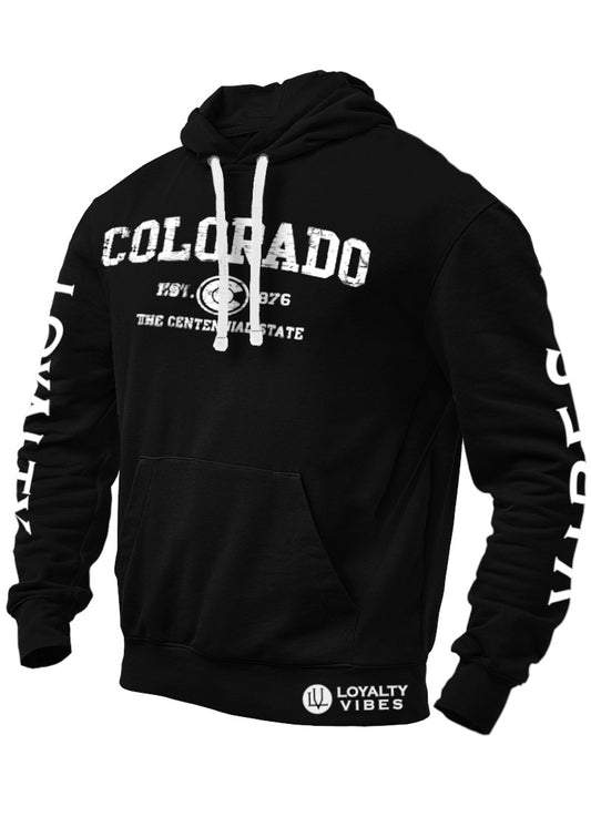 Loyalty Vibes Sportswear Colorado Hoodie Black - Loyalty Vibes