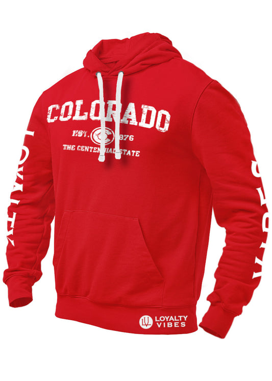 Loyalty Vibes Sportswear Colorado Hoodie Red - Loyalty Vibes