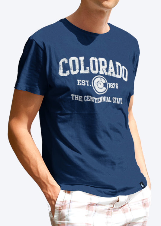 Loyalty Vibes Sportswear Colorado T-Shirt Navy Blue - Loyalty Vibes