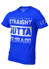 Straight Outta Colorado Graphic Tee - Blue - Loyalty Vibes