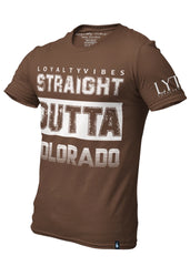 Straight Outta Colorado Graphic Tee - Brown - Loyalty Vibes