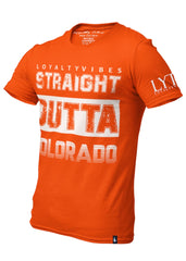 Straight Outta Colorado Graphic Tee - Orange - Loyalty Vibes