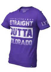 Straight Outta Colorado Graphic Tee - Purple - Loyalty Vibes