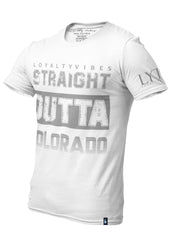 Straight Outta Colorado Graphic Tee - White/Grey - Loyalty Vibes