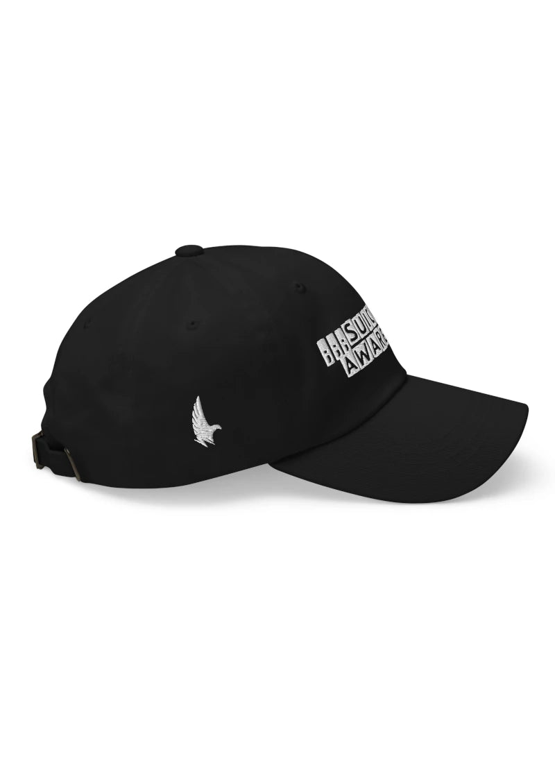 Loyalty Vibes Awareness Dad Hat Black/White Right - Loyalty Vibes