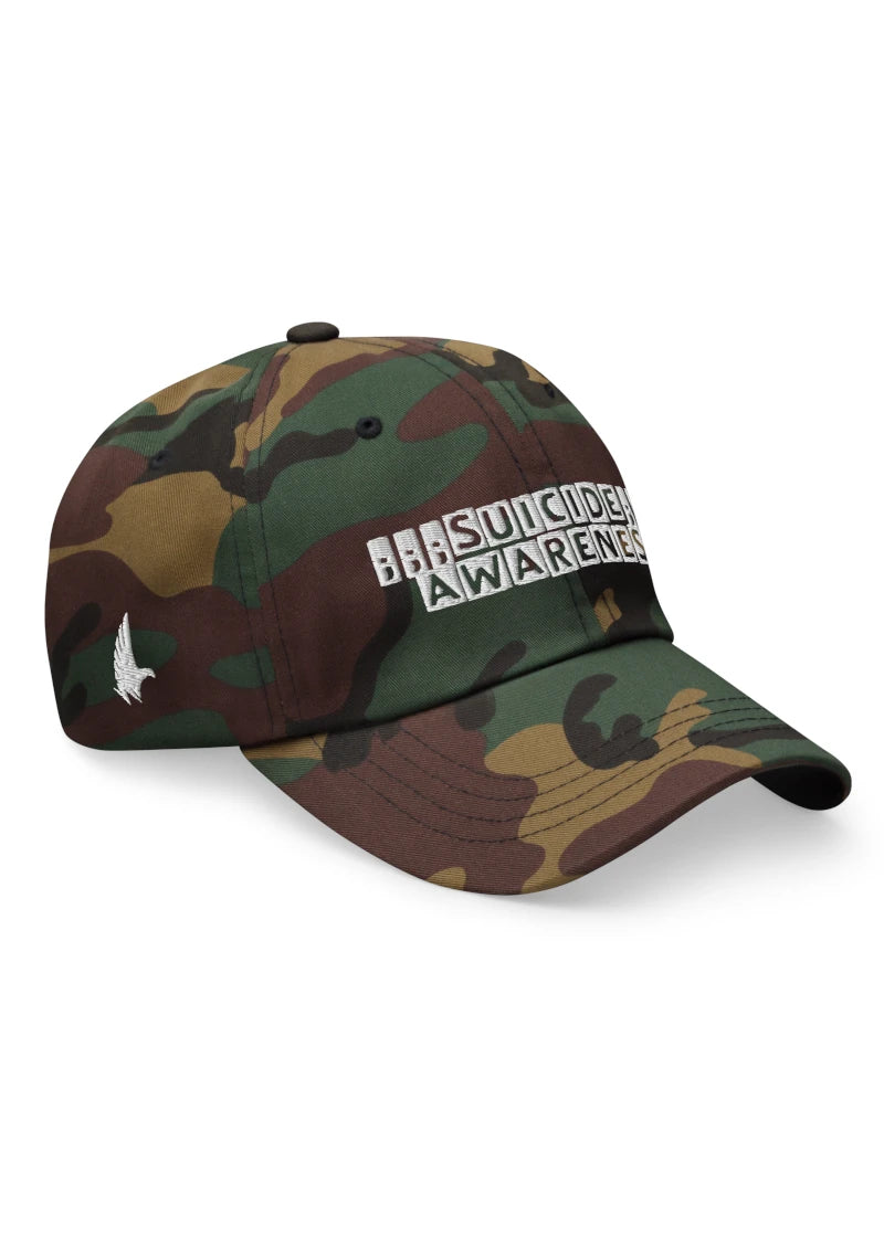 Loyalty Vibes Awareness Dad Hat Camo Green/White - Loyalty Vibes
