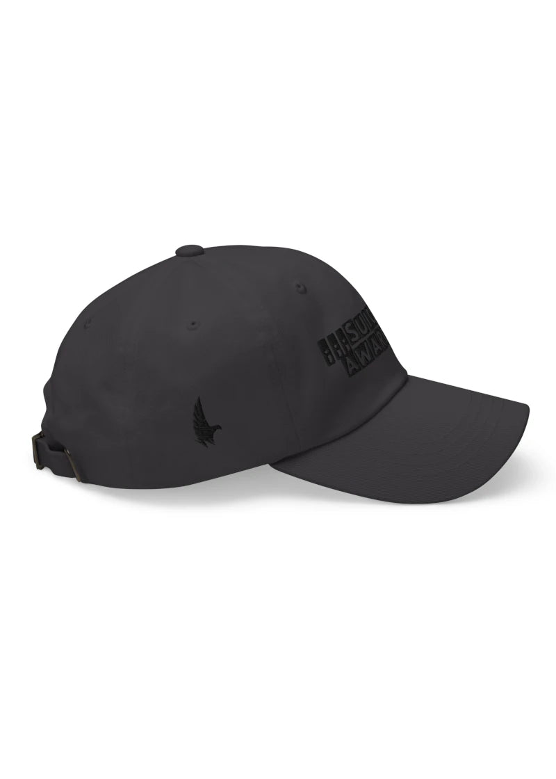Loyalty Vibes Awareness Dad Hat Charcoal Grey/Black Right - Loyalty Vibes