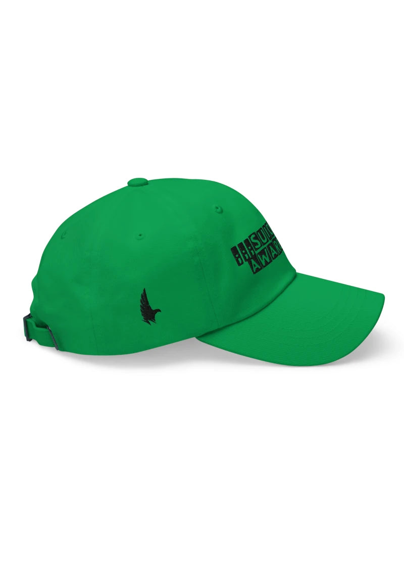 Loyalty Vibes Awareness Dad Hat Green/Black Right - Loyalty Vibes