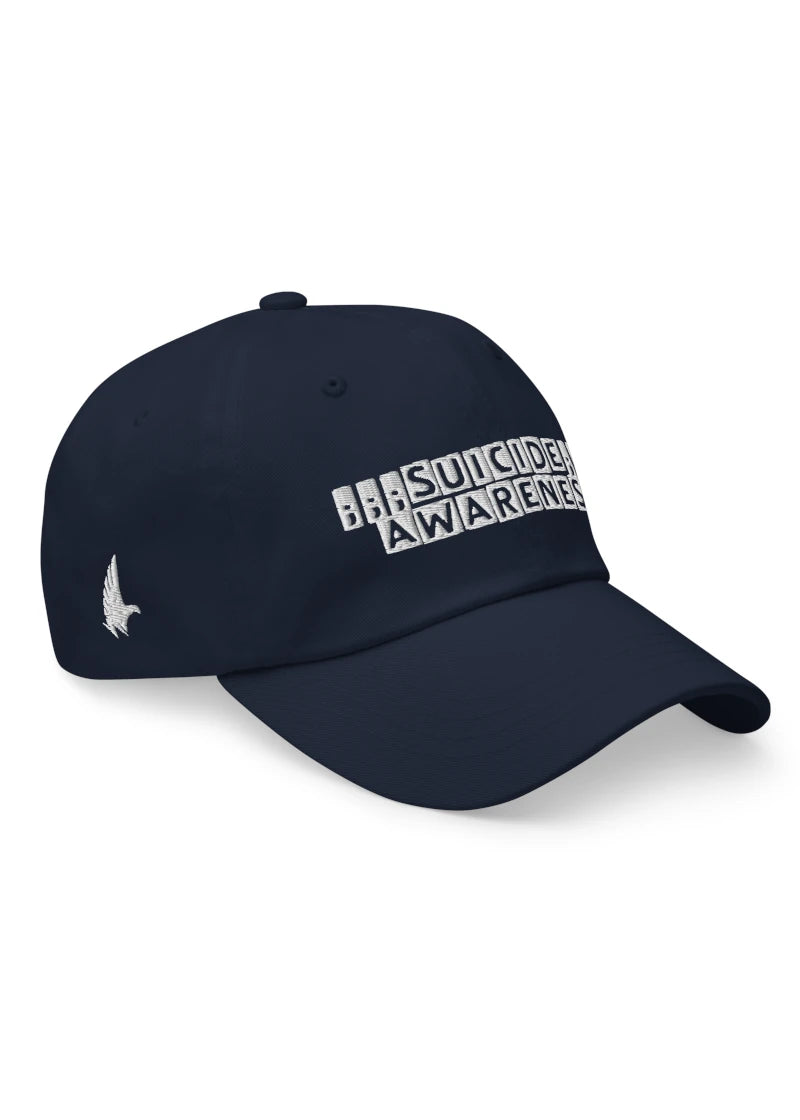 Loyalty Vibes Awareness Dad Hat Navy  Blue/White - Loyalty Vibes