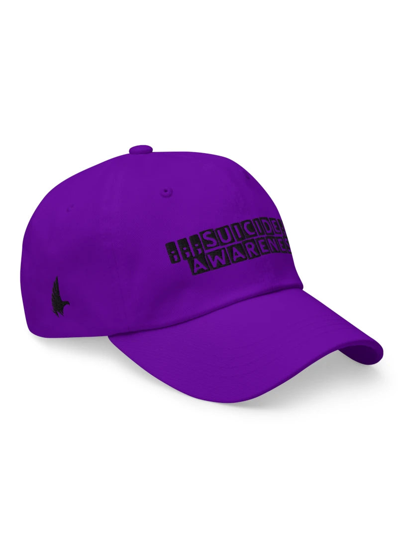 Loyalty Vibes Awareness Dad Hat Purple/Black - Loyalty Vibes