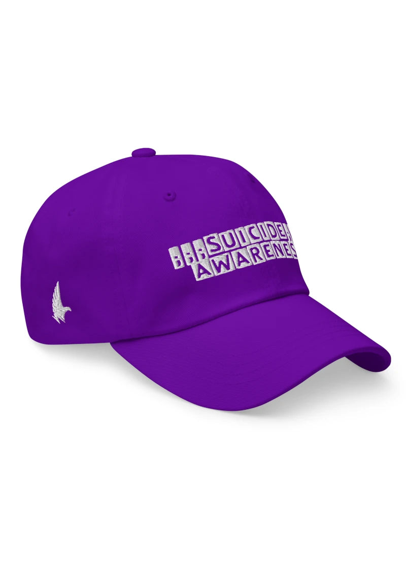 Loyalty Vibes Awareness Dad Hat Purple/White - Loyalty Vibes