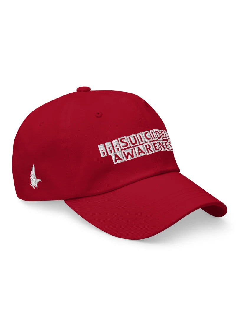 Loyalty Vibes Awareness Dad Hat Red/White - Loyalty Vibes
