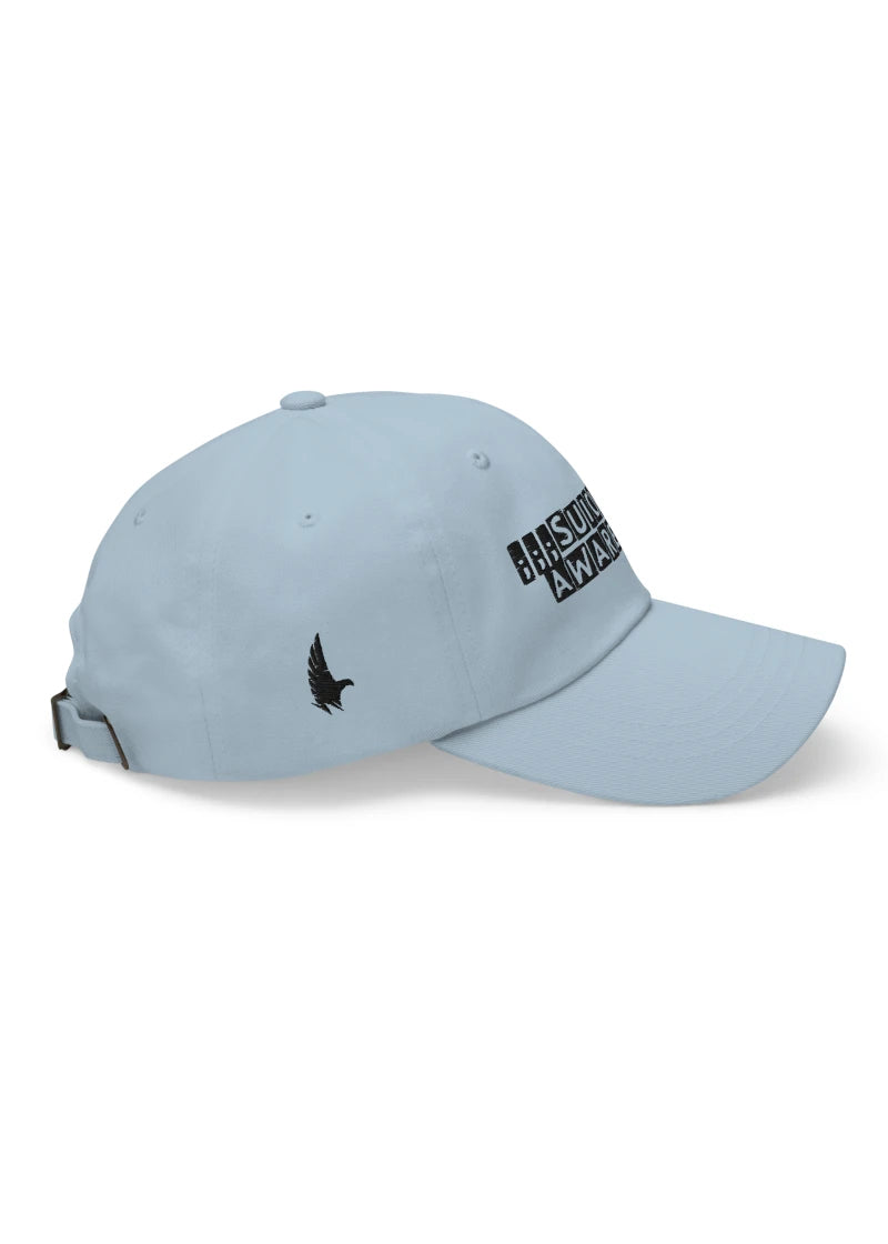 Loyalty Vibes Awareness Dad Hat Sky Blue/Black Right - Loyalty Vibes