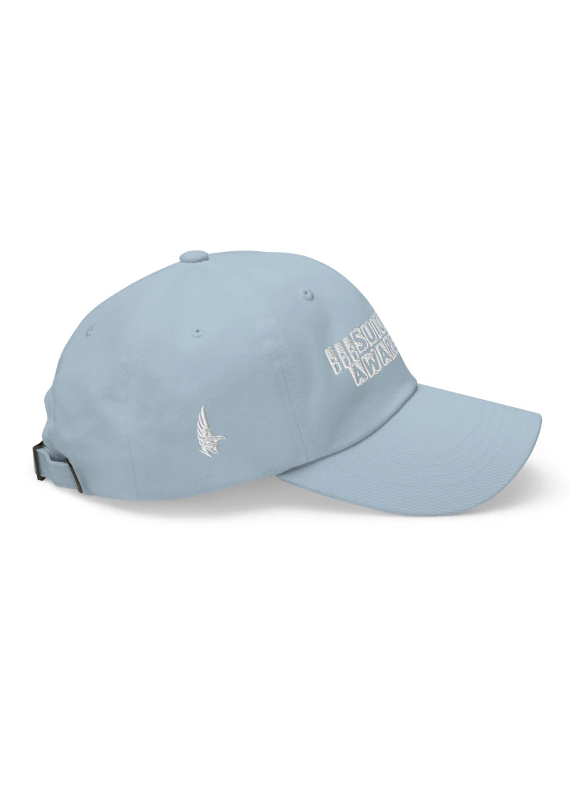 Loyalty Vibes Awareness Dad Hat Sky Blue/White Right - Loyalty Vibes