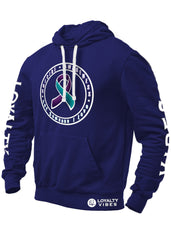 Loyalty Vibes Suicide Awareness Prevention Hoodie Navy Blue White - Loyalty Vibes