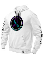 Loyalty Vibes Suicide Awareness Prevention Hoodie White Black - Loyalty Vibes